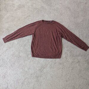 Northern Isles Red Brown Sweater Silk Cashmere‎ Blend XL